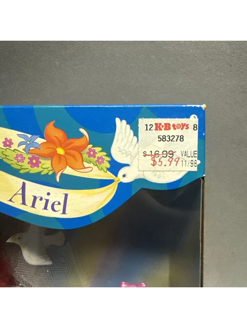Mattel ariel’s box